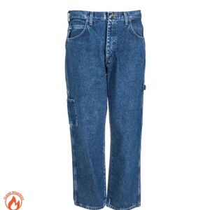 Bulwark Men's PEJ8 SW Flame-Resistant Heavyweight Denim FR Dungarees Size 44X30